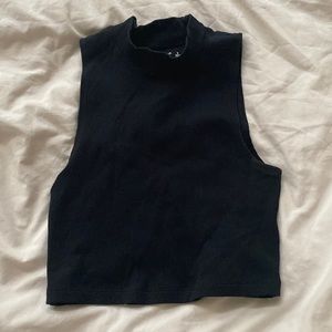 Abercrombie Seamless Ribbed Mockneck Top - WORN 1x